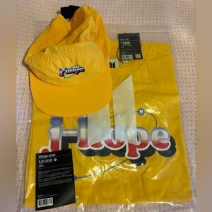 BTS Vintage Retro Yellow J-Hope T-Shirt & Hat